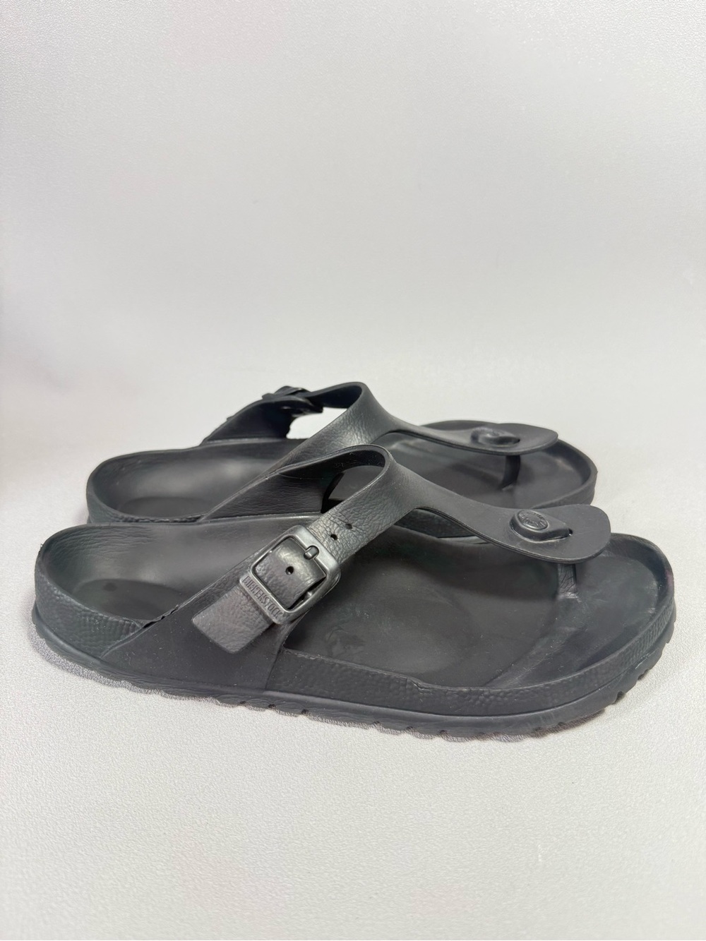 Birkenstock Gizeh Black EVA Slip-On Thong Sandals